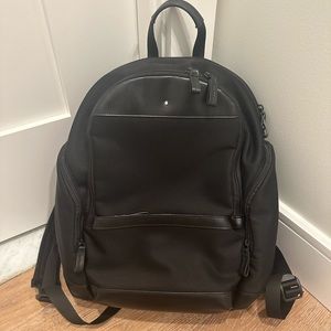 MontBlanc 'Nightflight' Leather/Nylon Backpack